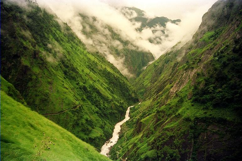 Kali River Flowing Through Deep Valley India Travel Forum IndiaMike