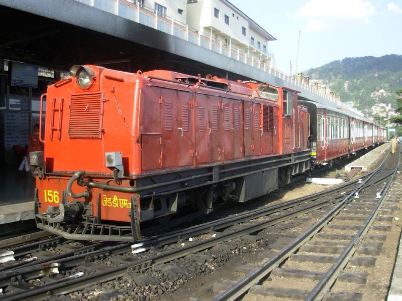 The Shivalik Deluxe Express at Shimla Railway Station - India Travel ...