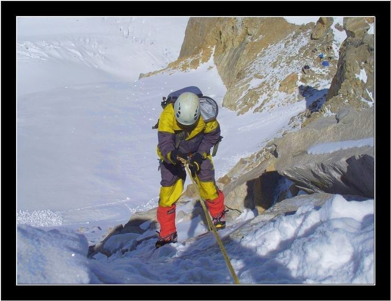 Mountaineer Jumaring-up through tricky section ... - India Travel Forum ...