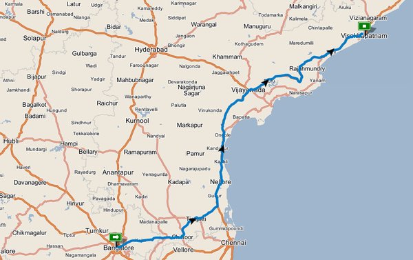 Bangalore To Vizag Distance By Road India Travel | Forum: Car Motorbike And Bike Photologues - Vow My Linea  Visits Vizag