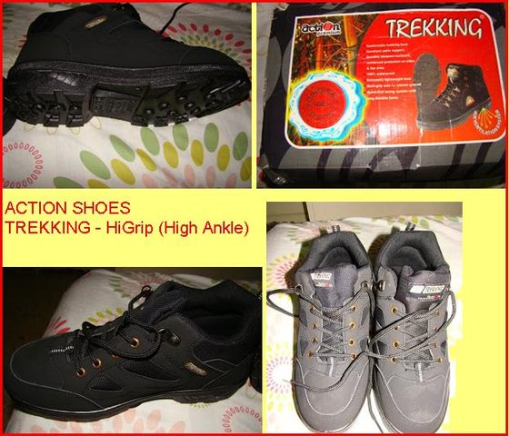 action high ankle trekking shoes